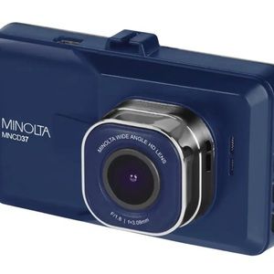Minolta dash cam. The box has been opened but the unit has never been used.